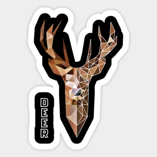 Geometric deer Sticker